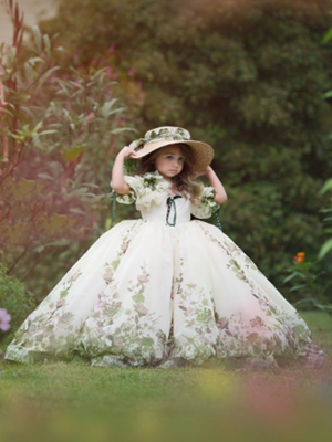 Gone With the Wind Inspired By AnnaTriant Couture Luxury Childern Couture Dress