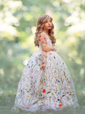 Garden Soiree Inspired By AnnaTriant Couture Luxury Childern Couture Dress