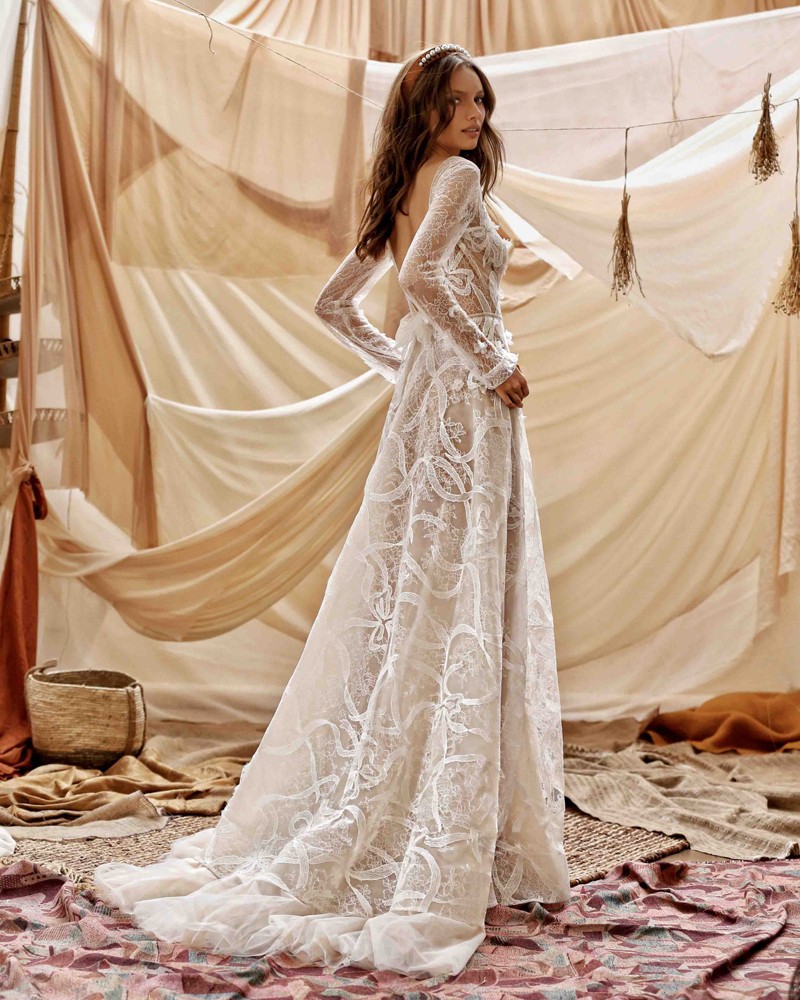 21-Guiliana Bridal Dress Inspirated By Berta Muse2021 Desert Collection