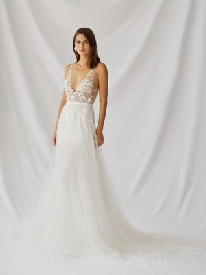 Azalea Gown Inspirated By Botanica of Alexandra Grecco 2021 Bridal Collection