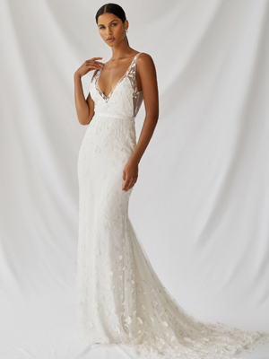 Zinnia Gown Inspirated By Botanica of Alexandra Grecco 2021 Bridal Collection